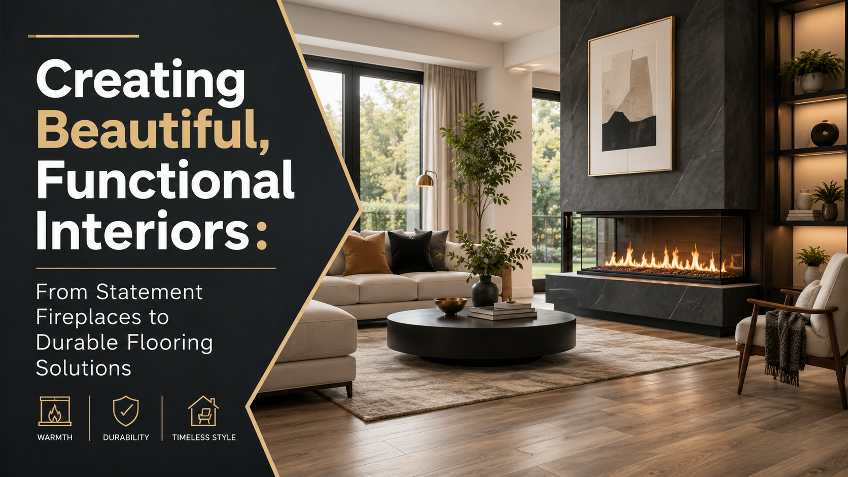Creating Beautiful, Functional Interiors: From Statement Fireplaces to Durable Flooring Solutions